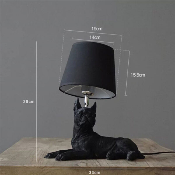 Retro Dog Desk Lamp Bedroom Bedside Lamp Creative Study Decorative Lamps - Image 9