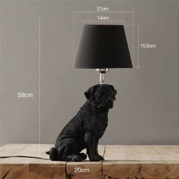 Retro Dog Desk Lamp Bedroom Bedside Lamp Creative Study Decorative Lamps - Image 3
