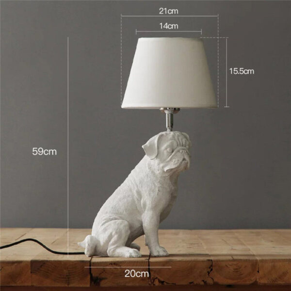 Retro Dog Desk Lamp Bedroom Bedside Lamp Creative Study Decorative Lamps - Image 7