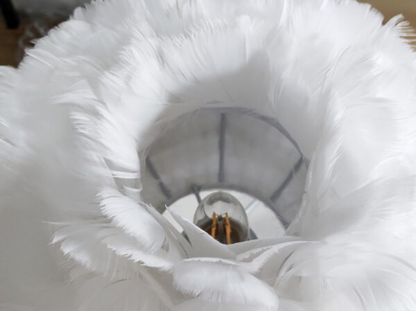 Luxury Feather Table Lamp Bedroom Bedside Light Nordic Ins Touch Dimming Desk Lights for Living Room Study Room Decor Lighting - Image 3