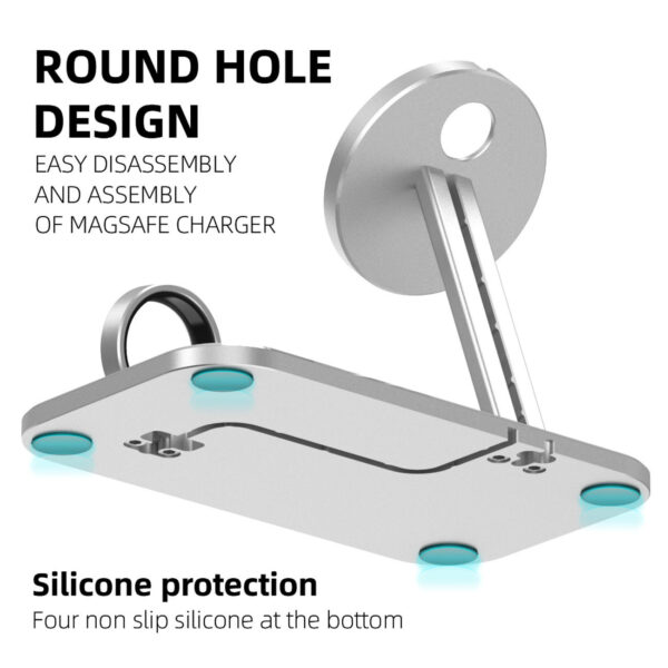 Alloy Storage Base Data Cable Accessories Watch Charging Stand - Image 5