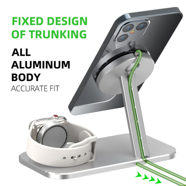 Alloy Storage Base Data Cable Accessories Watch Charging Stand - Image 7