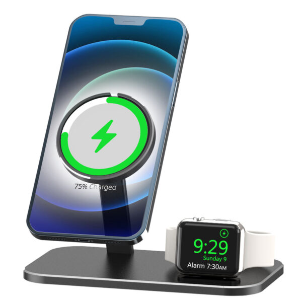 Alloy Storage Base Data Cable Accessories Watch Charging Stand - Image 3