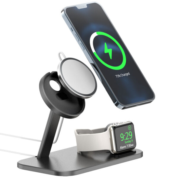 Alloy Storage Base Data Cable Accessories Watch Charging Stand - Image 4