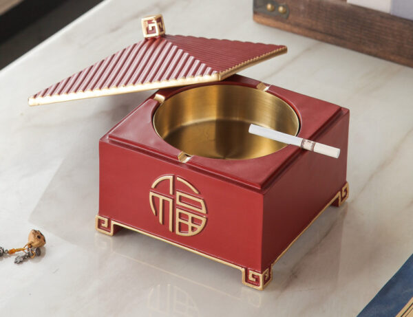Simple Office Ashtray Nordic Ins Deer Decoration Creative Personality With Lid Living Room Tea Table Decoration - Image 10