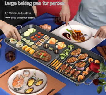 Smoke-free Non-stick Electric Baking Pan Household Multi-function Electric Barbecue