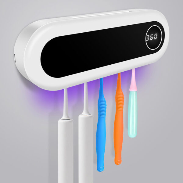 Wall Mounted Toothbrush Holder Smart Toothbrush UV Sterilizer Holder Toothpaste Dispenser Squeezer For Bathroom Accessories - Image 4