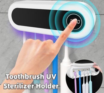 Wall Mounted Toothbrush Holder Smart Toothbrush UV Sterilizer Holder Toothpaste Dispenser Squeezer For Bathroom Accessories