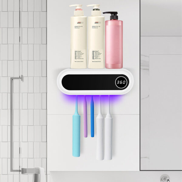 Wall Mounted Toothbrush Holder Smart Toothbrush UV Sterilizer Holder Toothpaste Dispenser Squeezer For Bathroom Accessories - Image 7