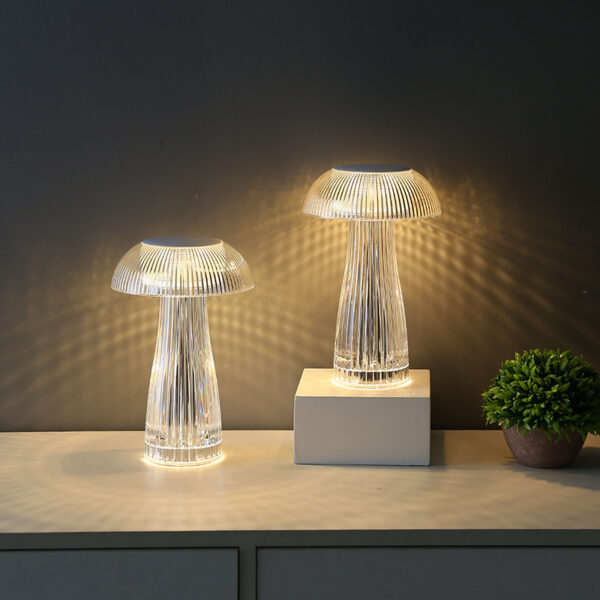 Creative Crystal Lamp Jellyfish Table Lamp Light Luxury Touch Decoration Home Decor - Image 8