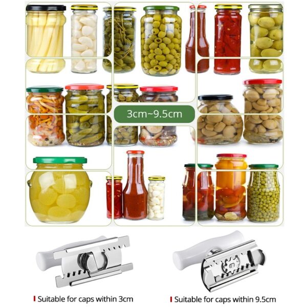 Adjustable Jar Opener Stainless Steel Lids Off Jar Opener Bottle Opener Kitchen Accessories Can Opener - Image 8