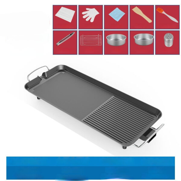 Smoke-free Non-stick Electric Baking Pan Household Multi-function Electric Barbecue - Image 3