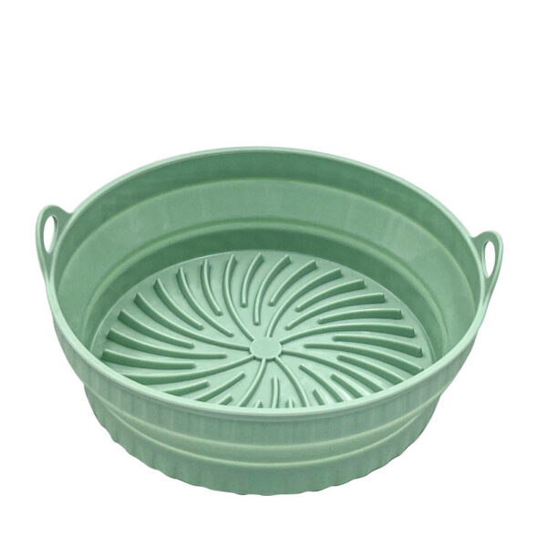 Kitchen Collapsible Air Fryer Silicone Pot Reusable Round Square Liners Basket For Air Fryer Non-slip Baking Tray Oven Accessories - Image 6