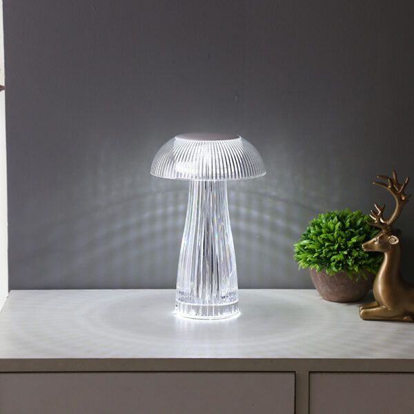 Creative Crystal Lamp Jellyfish Table Lamp Light Luxury Touch Decoration Home Decor - Image 3