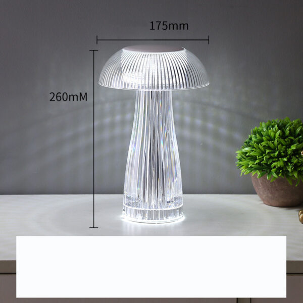 Creative Crystal Lamp Jellyfish Table Lamp Light Luxury Touch Decoration Home Decor - Image 4