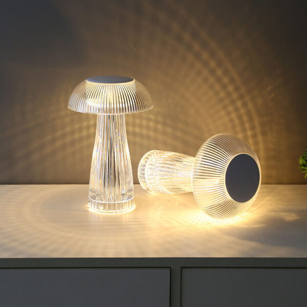 Creative Crystal Lamp Jellyfish Table Lamp Light Luxury Touch Decoration Home Decor - Image 7