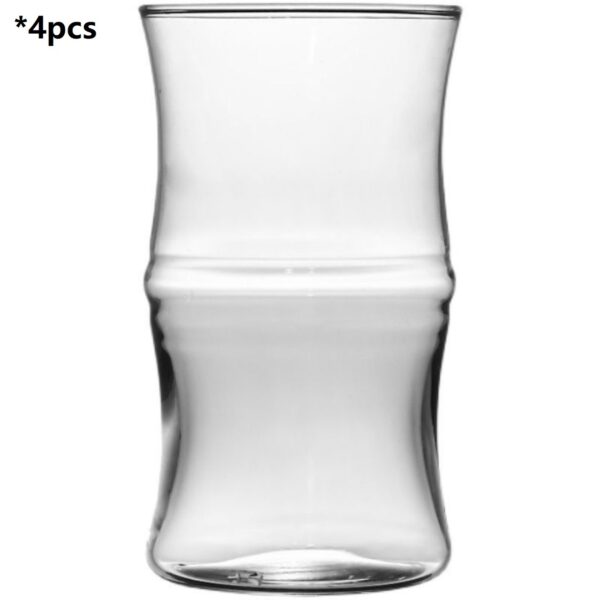Bamboo Joint High-temperature Resistant Glass Beverage Cup - Image 3