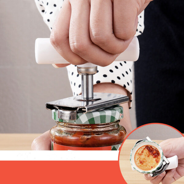 Adjustable Jar Opener Stainless Steel Lids Off Jar Opener Bottle Opener Kitchen Accessories Can Opener - Image 2