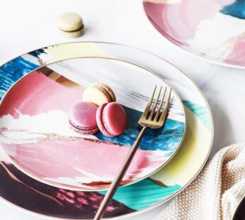 Watercolor Dessert Plates