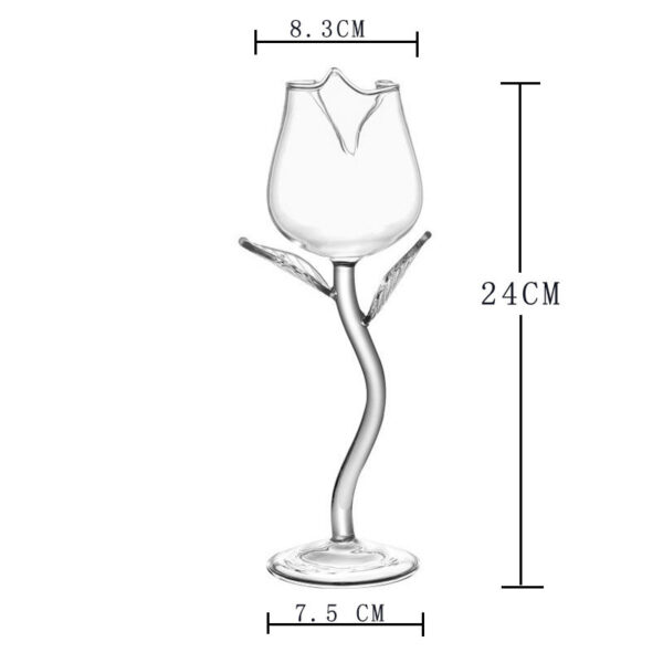 Household Rose Shaped Red Wine Glass Kitchen Gadgets - Image 3