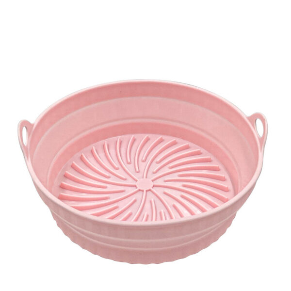 Kitchen Collapsible Air Fryer Silicone Pot Reusable Round Square Liners Basket For Air Fryer Non-slip Baking Tray Oven Accessories - Image 10