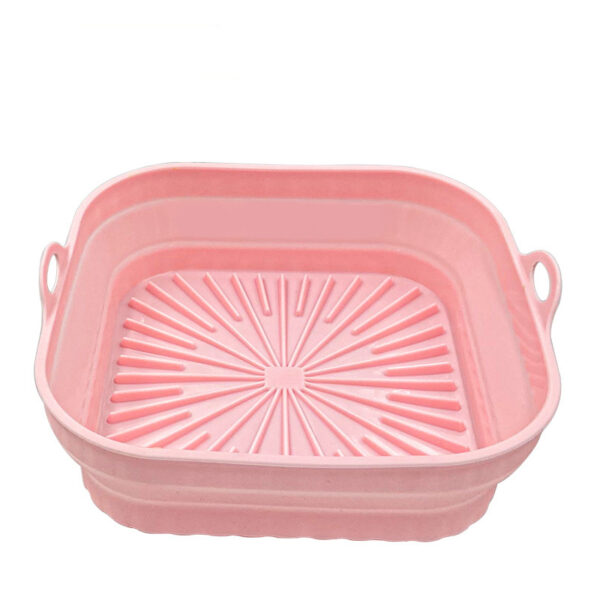 Kitchen Collapsible Air Fryer Silicone Pot Reusable Round Square Liners Basket For Air Fryer Non-slip Baking Tray Oven Accessories - Image 5